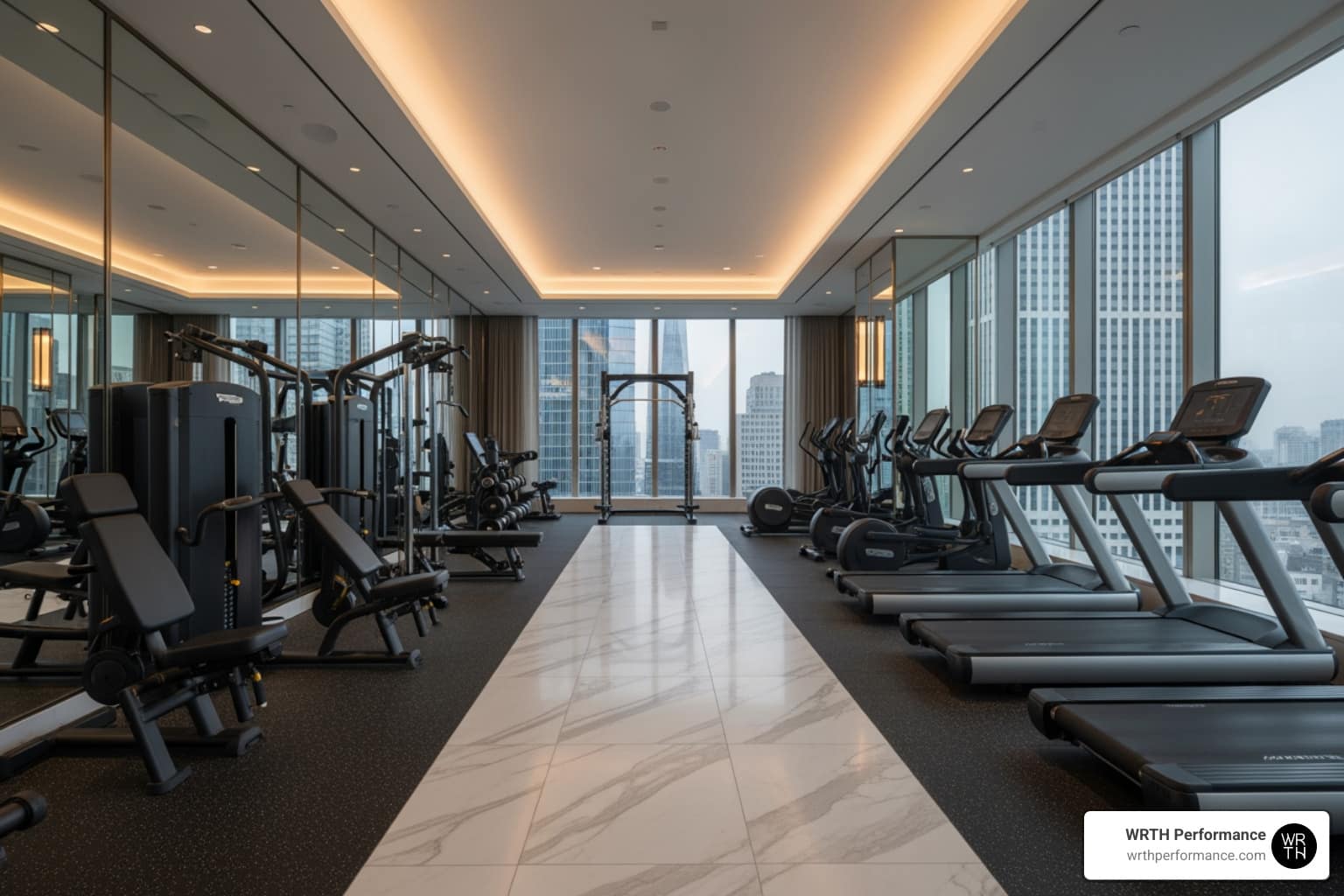 exclusive fitness gym luxury private interior