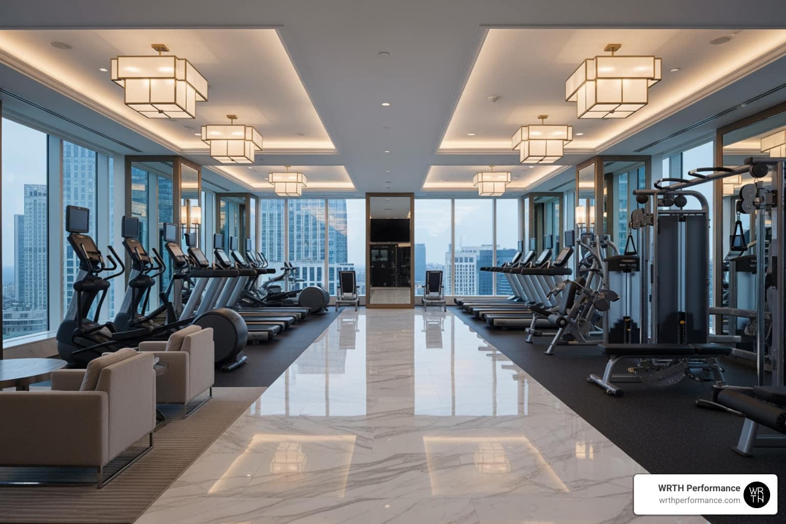 high end health clubs luxury gym interior