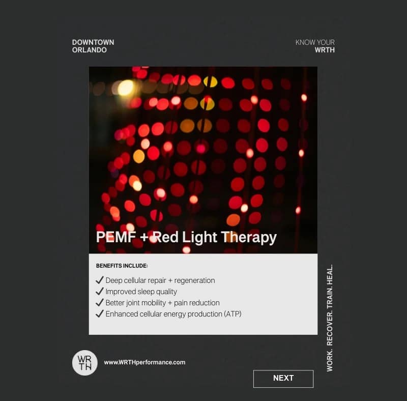 electromagnetic field therapy recovery lounge